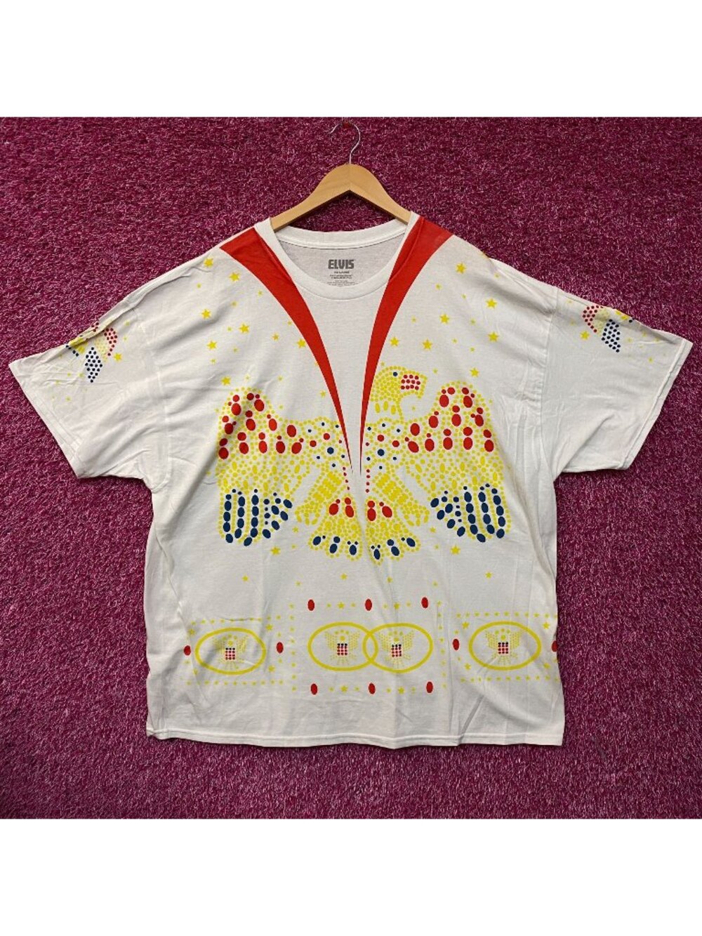 Elvis Presley Iconic Jumpsuit Costume Oversized Tee 2XL